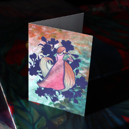 Cartão Spring Goddess Butterfly Art
