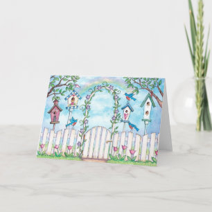 Cartão Spring Robins - Greeting Card