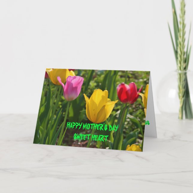 Cartão Spring Time Tulip's (Frente)