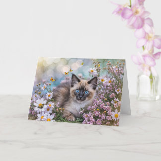 Cartão Spring Vernal Equinox Ostara Blessing with Pretty