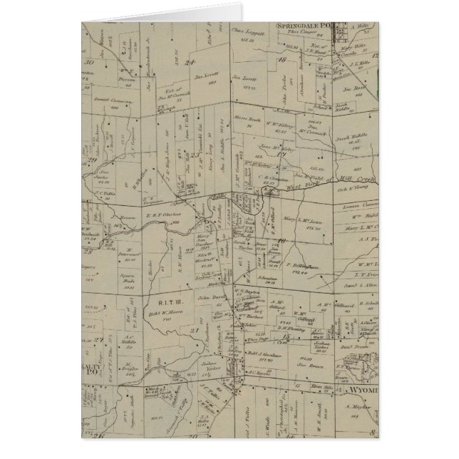 Cartão Springfield, Ohio (Frente)