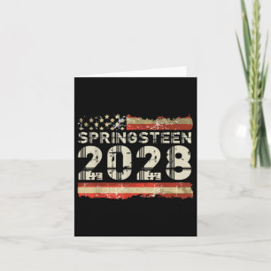 Cartão Springsteen 2028 Bandeira Americana 4º De Julho Mu