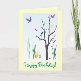 Cartão Springtime Birthday
