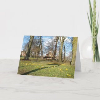 Cartão Springtime, Bournville Green Greeting Card