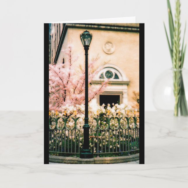 Cartão Springtime no Central Park (Frente)