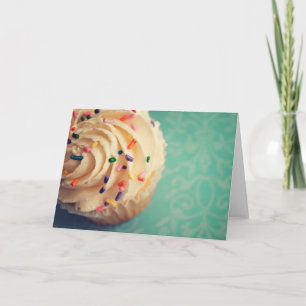Cartão Sprinkles Cupcake Greeting Card