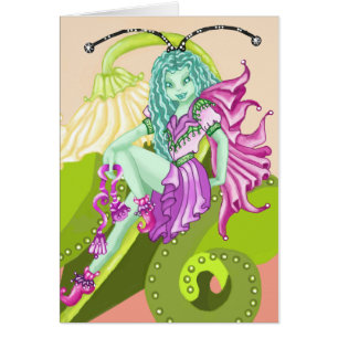 Cartão Sprite feericamente azul