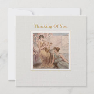 Cartão Square Flat Greeting Card | Classical Art Thinking