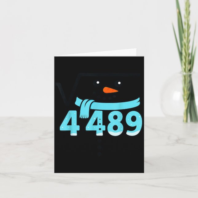 Cartão Square Root 4489 Christmas Meme Six Seven Slang Ma (Frente)