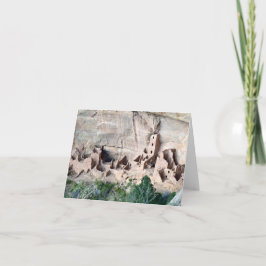 Cartão Square Tower House Cliff Dwelling Note Card