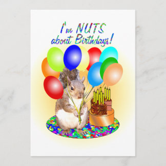 Cartão Squirrel Birthday
