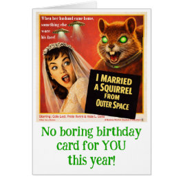 Cartão Squirrel from Outer Space