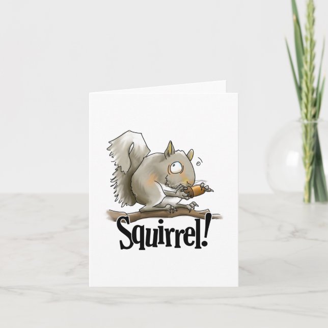 Cartão Squirrel Note Card (Frente)