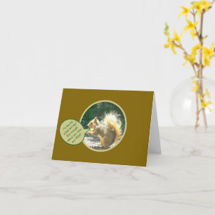 CARTÃO SQUIRREL/TENDO UM DIA DE CAUDA RUIM/HUMOSO/COMO VO