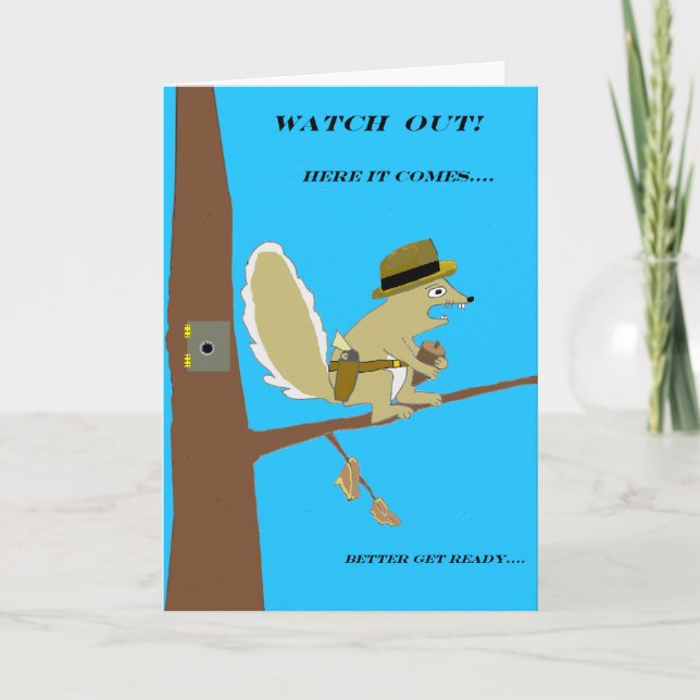 Cartão SQUIRRELLY -- Birthday Card (Frente)