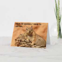 Cartão Squirrely Friend