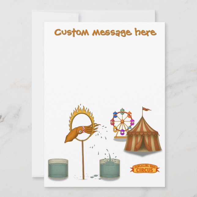 Cartão Squirty squid (Frente)