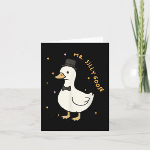 Cartão Sr. Bobo Goose Groom Para Ser Casado Noiva Mat
