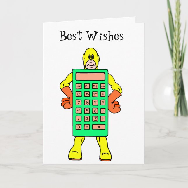 Cartão Sr. Calculatoir Homem da reunião (Frente)