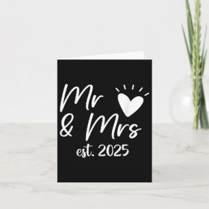 Cartão Sr. e Sra. Est. Casamento de Casal Casado 2025