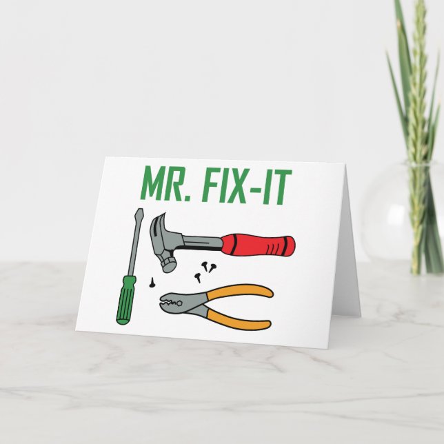 Cartão Sr. Fix It (Frente)