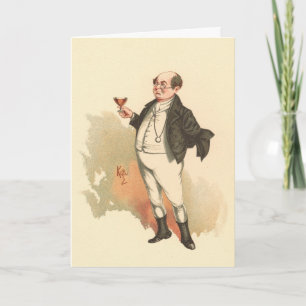 Cartão Sr. Pickwick por Kyd, The Pickwick Papers de Dicke