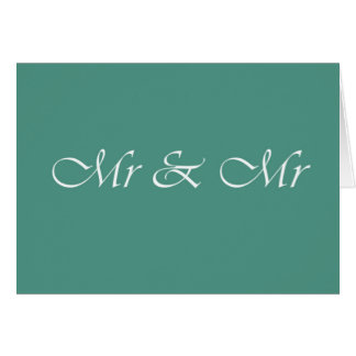 Cartão Sr. & Typografia