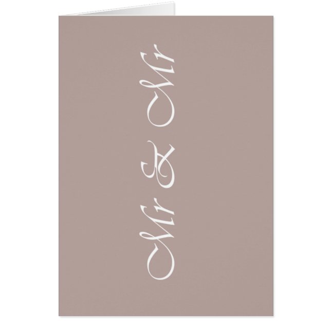Cartão Sr. Typografia Beige (Frente)