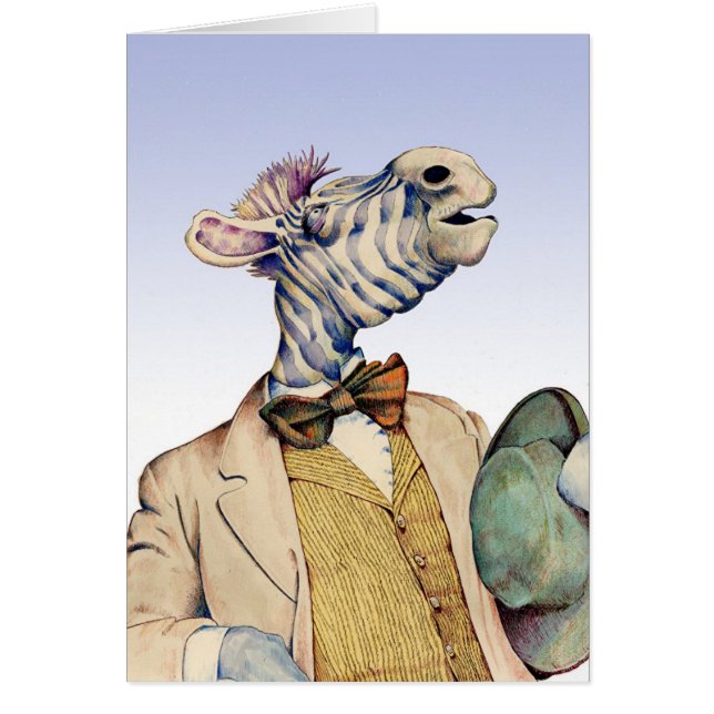 Cartão Sr. Zebra (Frente)