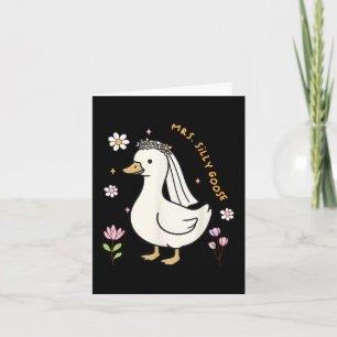 Cartão Sra. Bobo Goose Bride Para Ser Mães De Noite De Ca