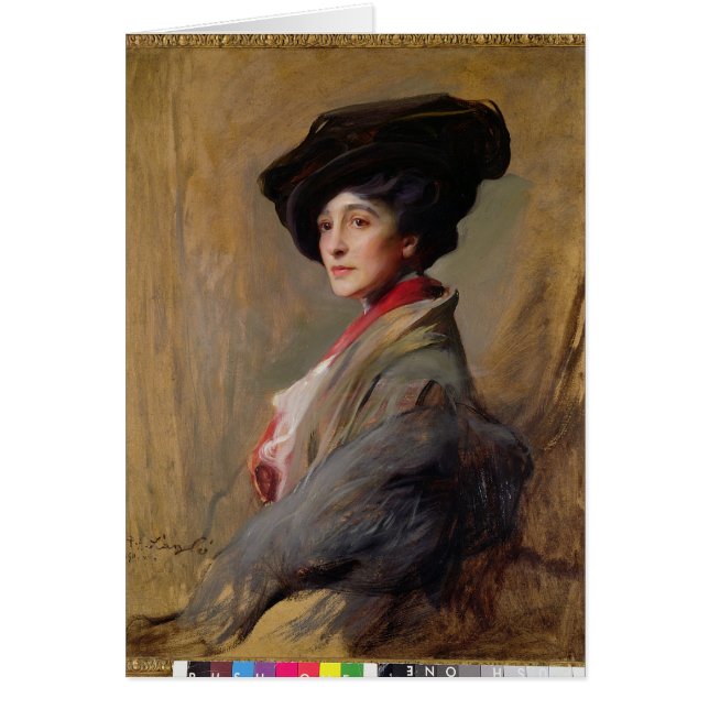 Cartão Sra. David Beatty, mais tarde condessa Beatty (Frente)