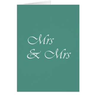 Cartão Sra. e Sra. Typografia