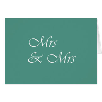Cartão Sra. e Sra. Typografia