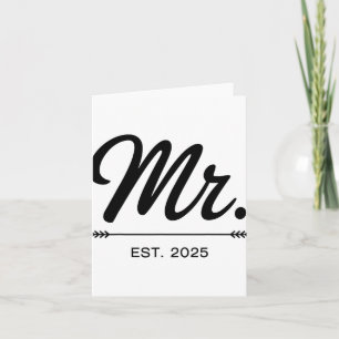 Cartão Sra. Est. recem casados 2025 Sr. E M