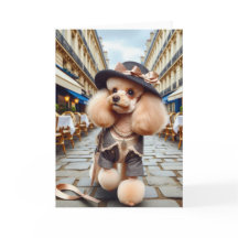Sra. Harris a Poodle em Paris
