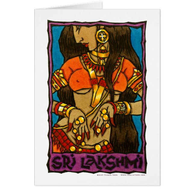 Cartão Sri Lakshmi (Frente)