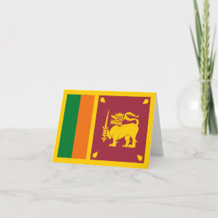 Cartão Sri Lanka Flag Notecard