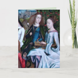 Cartão SS. Agatha e Christina (detalhes; M 070)