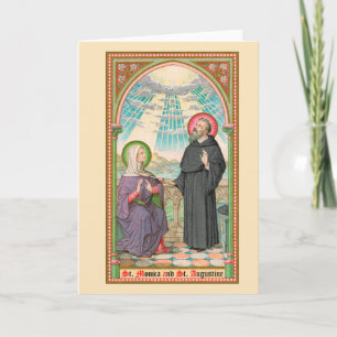 Cartão SS. Monica e Augustine em Ostia (SAU 047)