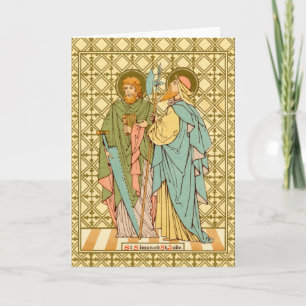 Cartão SS. Simão e Judas Tadeu (RLS16) Saudação em Branco