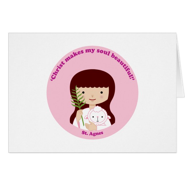 Cartão St. Agnes (Frente Horizontal)