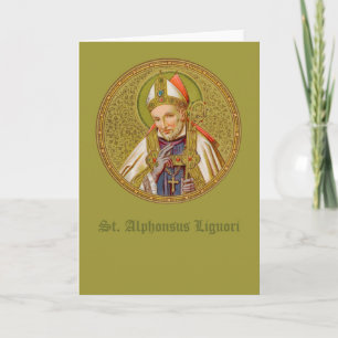 Cartão St. Alphonsus Liguori (SNV 02) (Redondo)