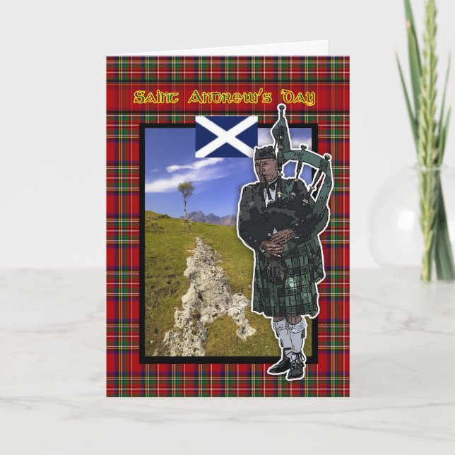 Cartão St. Andrew's Day, Saint Andrew's Day card (Frente)