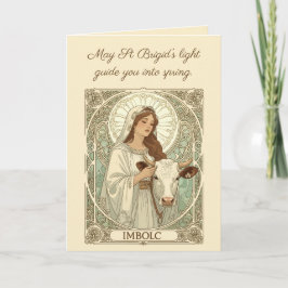 Cartão St Brigid Patroness Saint of Ireland Imbolc