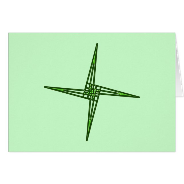 Cartão St. Brigids cruz cross Irlanda país de irlandês (Frente Horizontal)