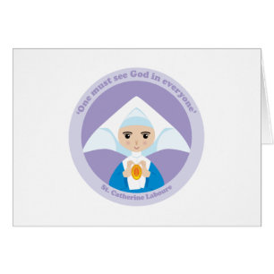 Cartão St. Catherine Laboure