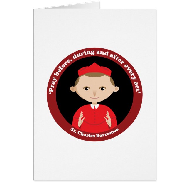 Cartão St Charles Borromeo (Frente)
