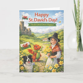 Cartão St David’s Day Card – Welsh Greeting Card