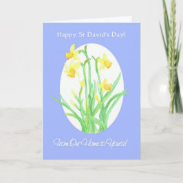 Cartão St David's Day Daffodils, From Our Home to Yours