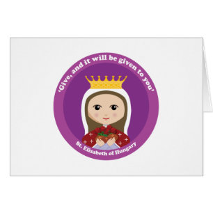 Cartão St. Elizabeth de Hungria